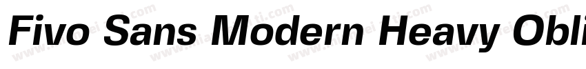 Fivo Sans Modern Heavy Oblique字体转换
